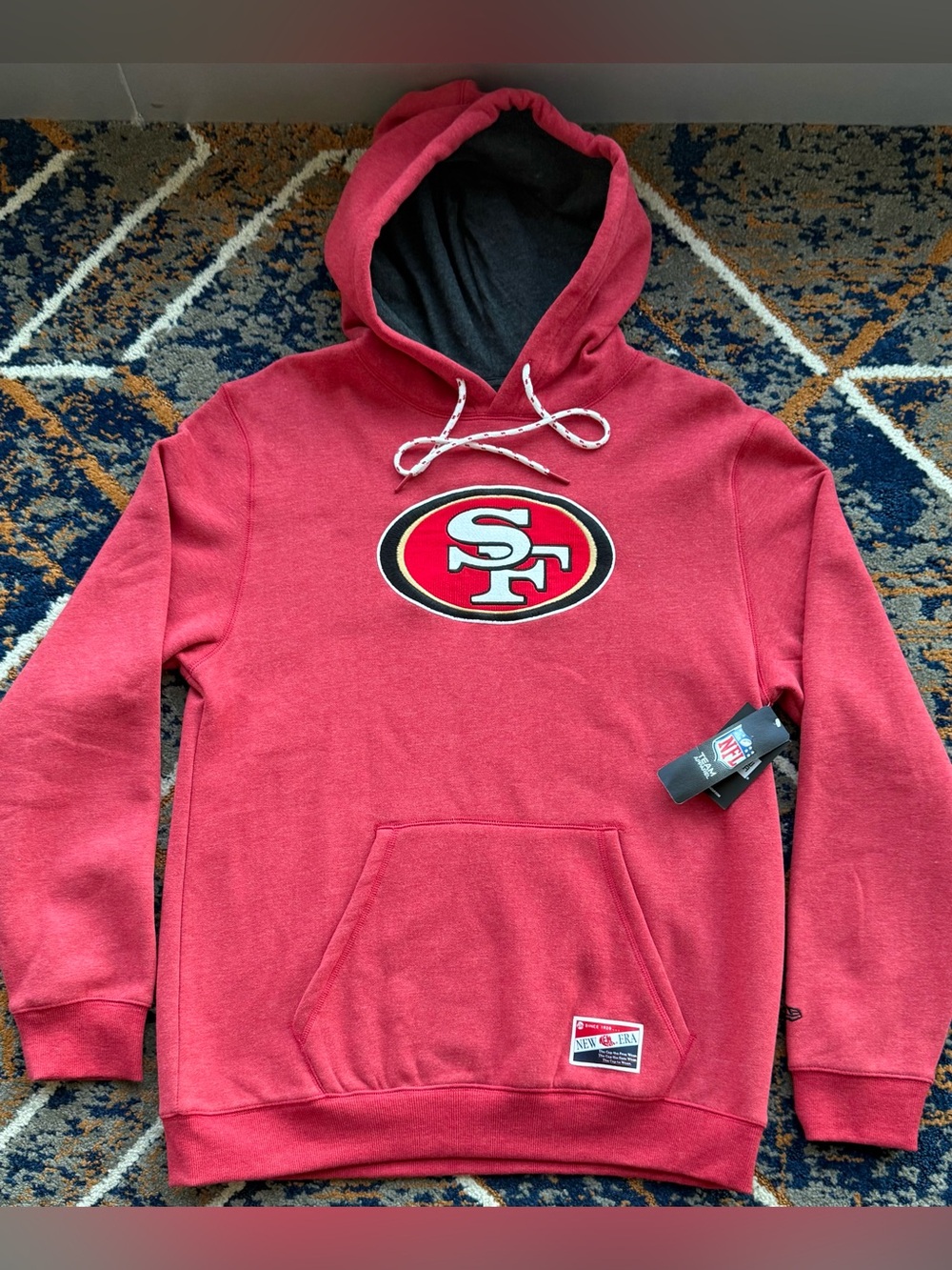 RARE PROTOTYPE New Era San Francisco 49ers Men’s Large Embroidered Hoodie